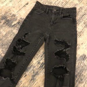 American Eagle Next Level Stretch 00S black jeans